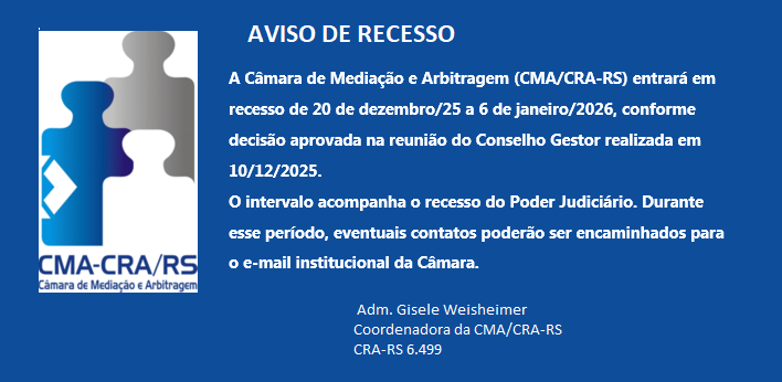 Aviso de Recesso 2025